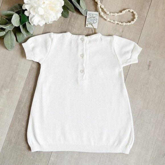 Feltman Brothers White Dress 100% Cotton Sweater Knit Cable Knit RARE FIND NWT - Picture 2 of 5